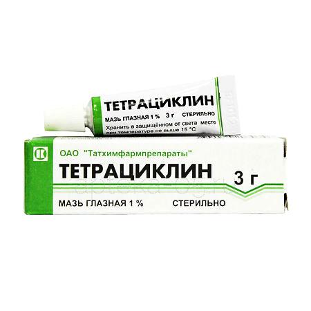 Тетрациклиновая гл.мазь 1%  3 г (Татхимфармпрепараты)